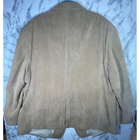 Vintage LaCrosse McNavy Ltd. Size 3X (approx) Brown Corduroy Blazer Jacket - Picture 2 of 9